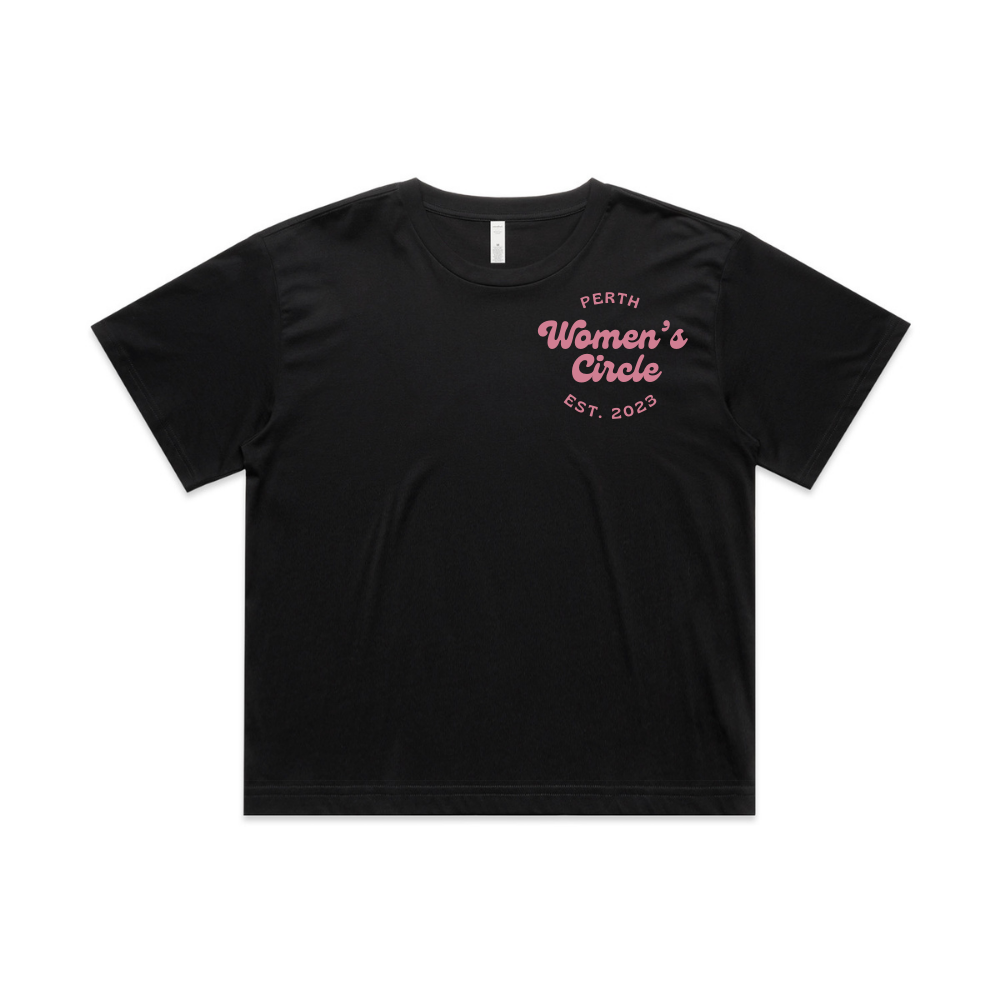 Cropped Tee - Black