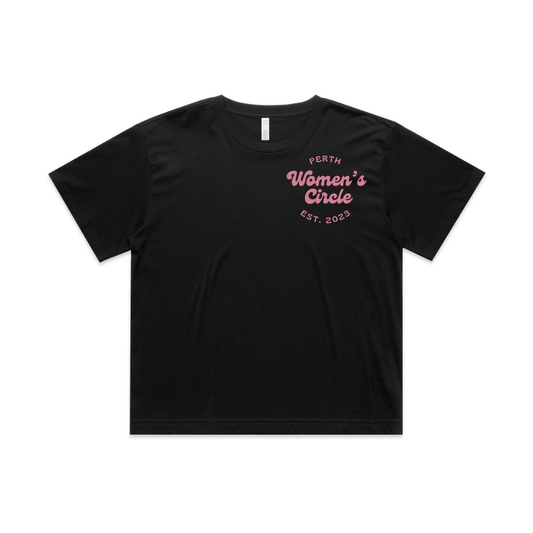 Cropped Tee - Black