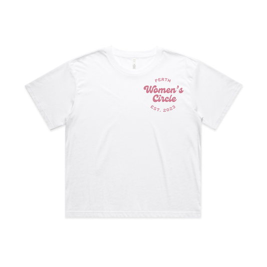 Cropped Tee - White